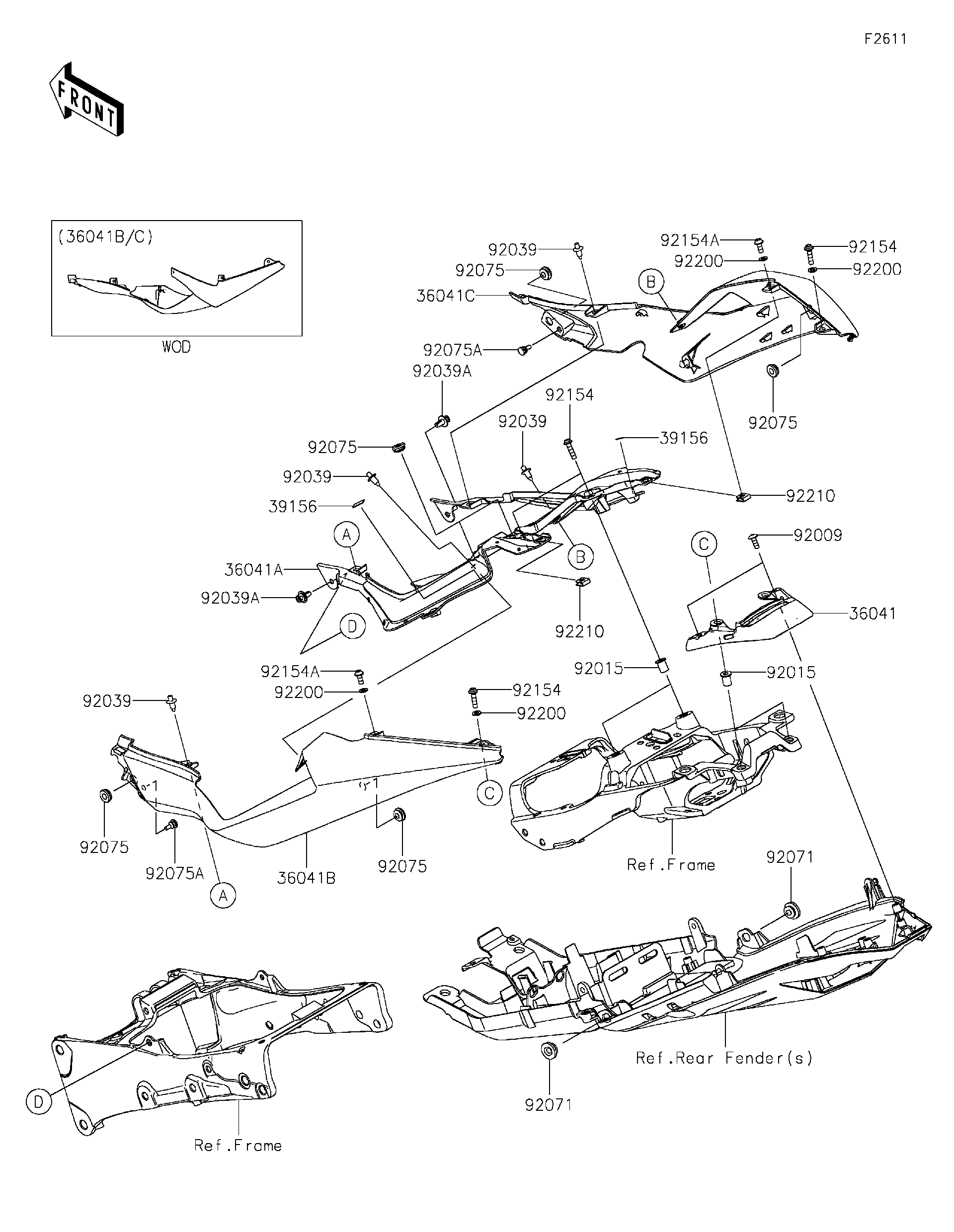 RT-32276専用ページ 2023 Kawasaki Motorcycles Parts-Finder Diagrams | South MS