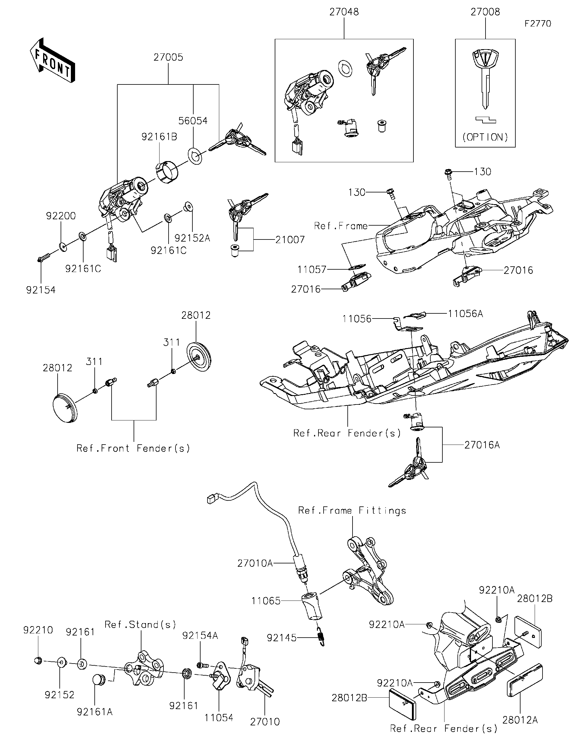 かっし Kawasaki Genuine 2003-2004 Ninja ZX-6RR / ZX-6R ZX636