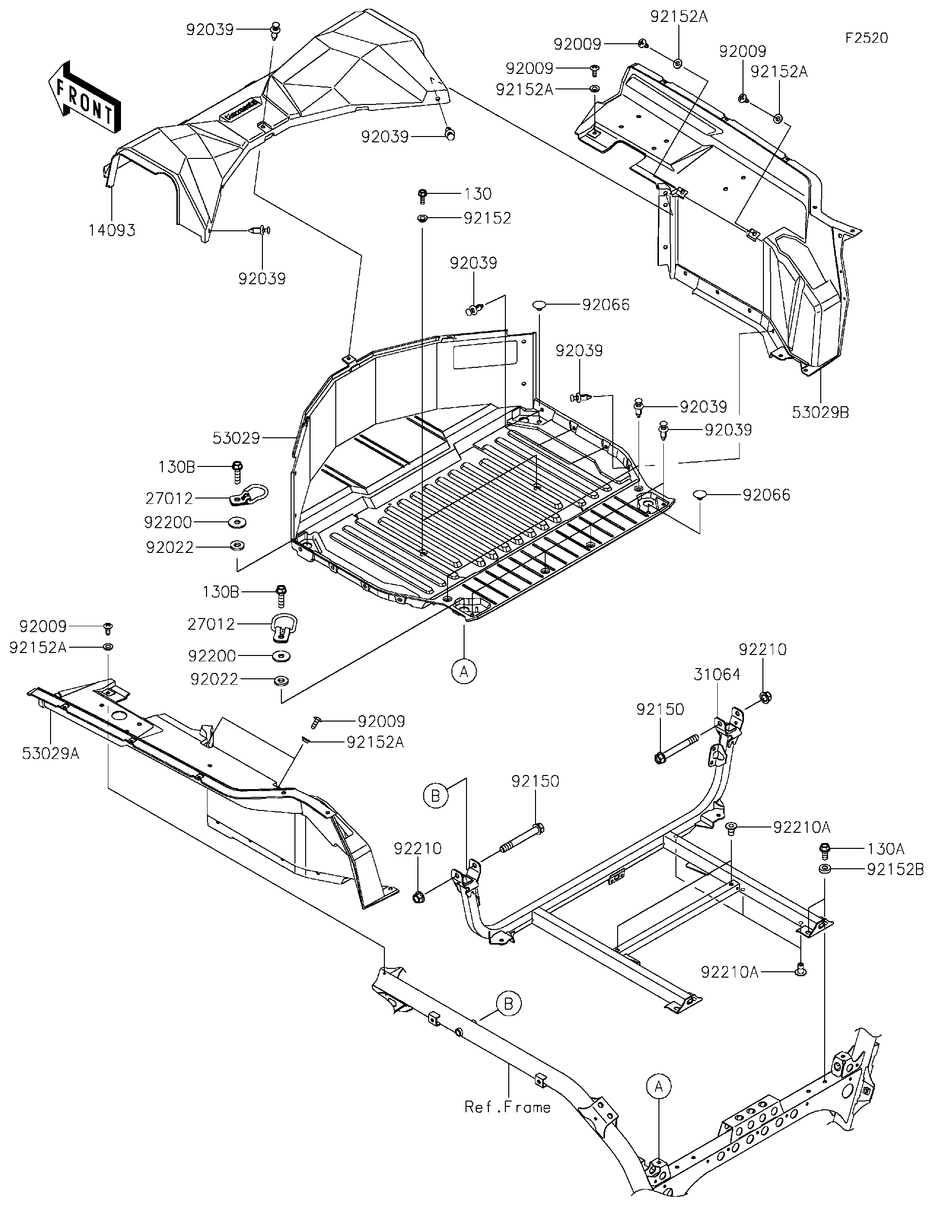 2024 Kawasaki Utility Vehicles Parts-Finder Diagrams | RJ