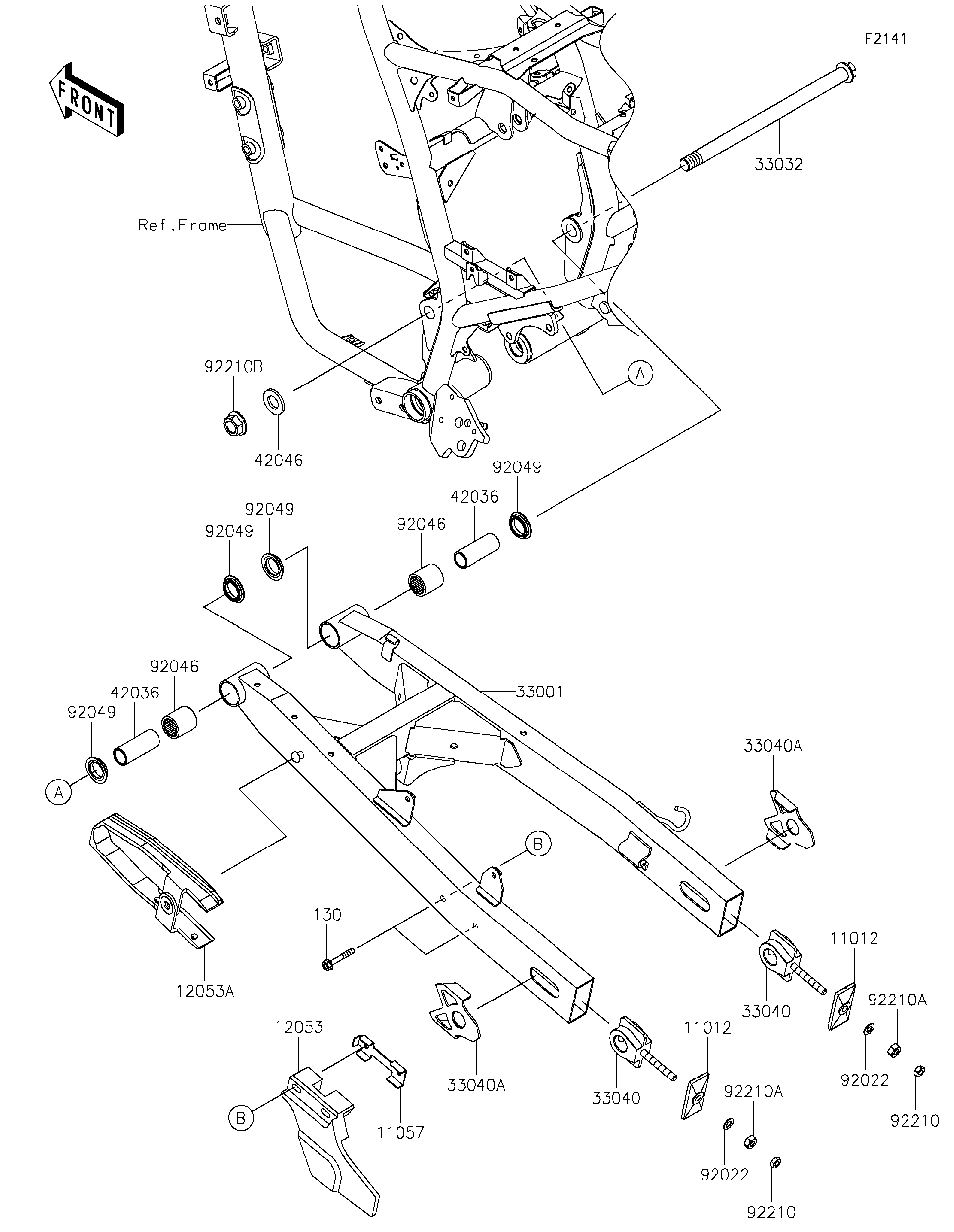 Kiページ Kawasaki Motorcycle 1976 OEM Parts Diagram for IGNITION