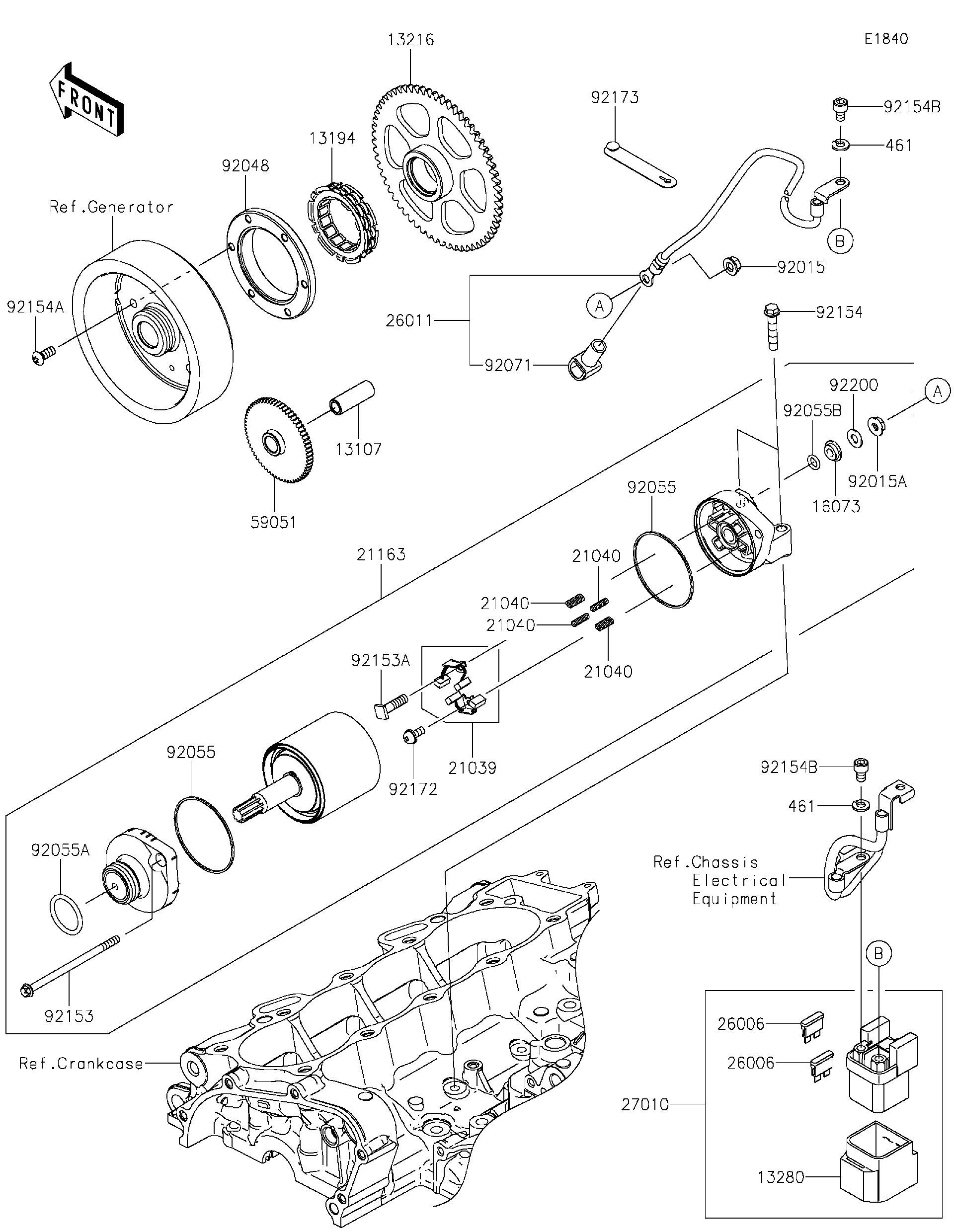 2023 Kawasaki NINJA® ZX™-4RR KRT EDITION (ZX400SPFNL) Starter