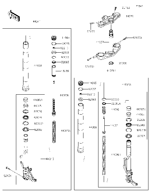 ほページ 2024 Kawasaki Ninja ZX-4R ABS (ZX400PRFNN) Handlebar | Holzhauers