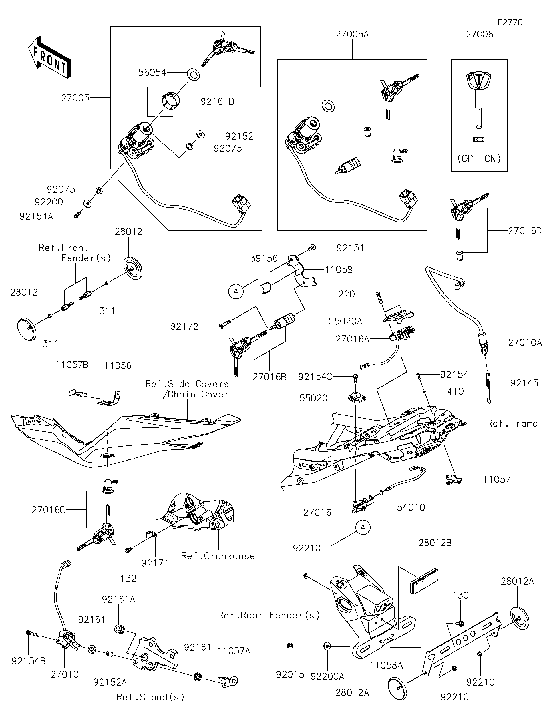 2023 Kawasaki Ninja ZX-4R ABS (ZX400PPFNN) Ignition Switch