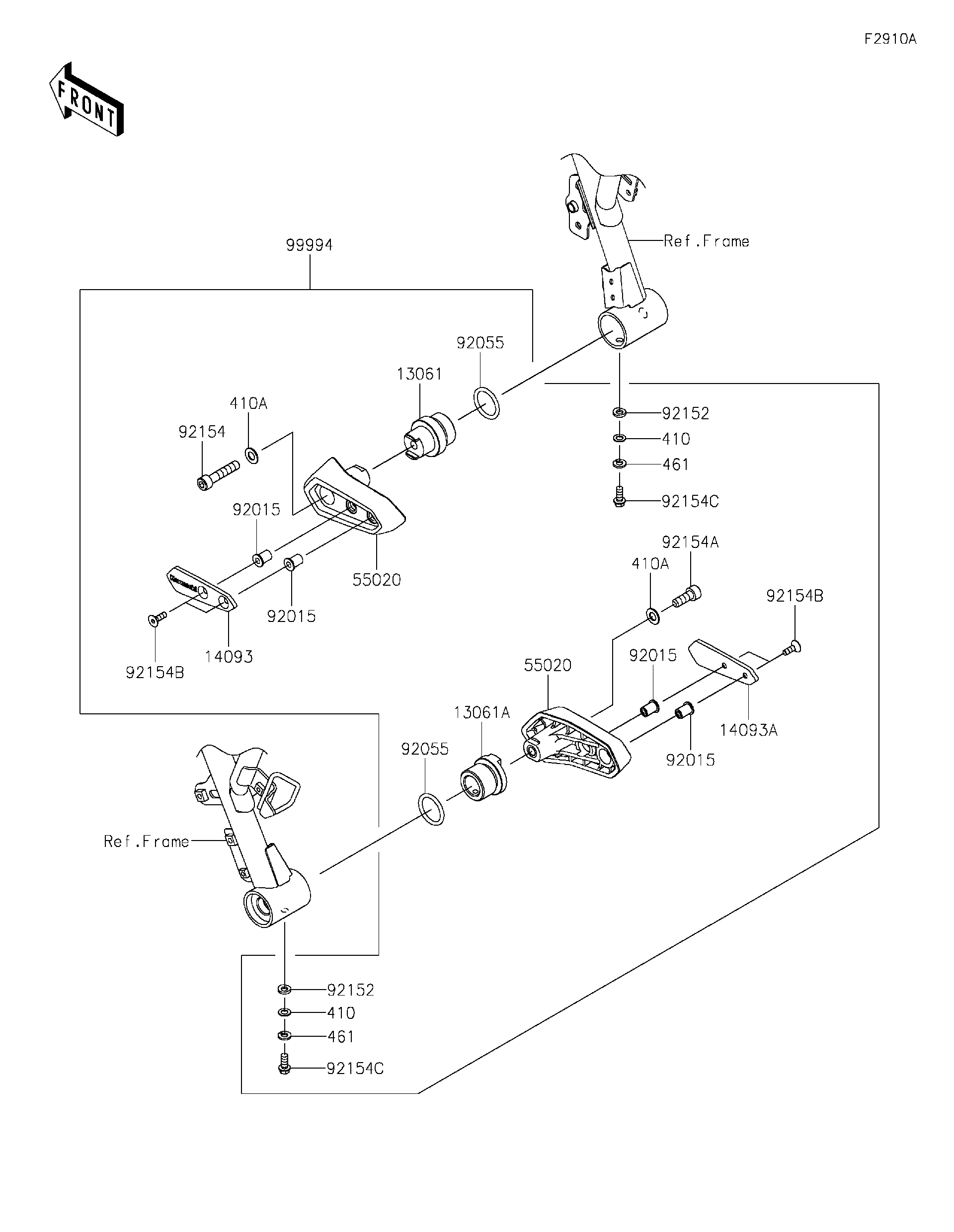 2025 Kawasaki Ninja ZX-4R ABS (ZX400PSFNL) Accessory(Slider