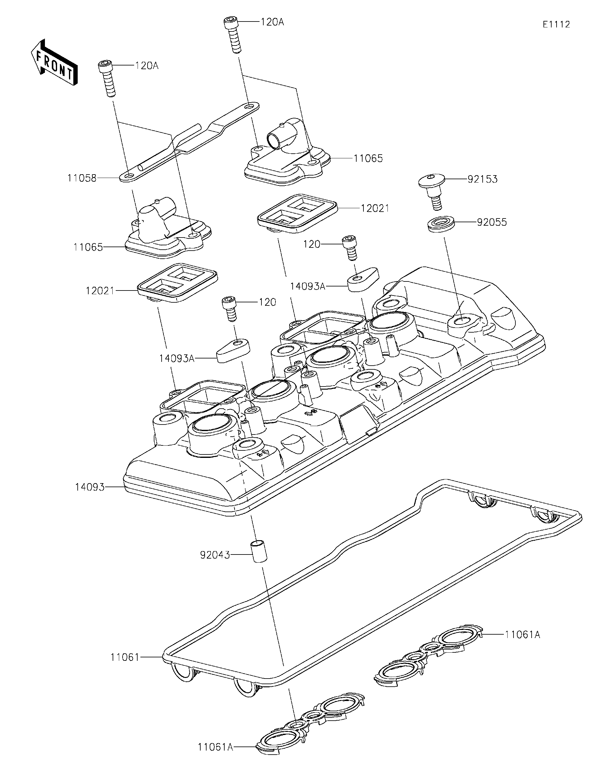 2024 Kawasaki NINJA® ZX™-4R ABS (ZX400PRFNL) Cylinder Head Cover