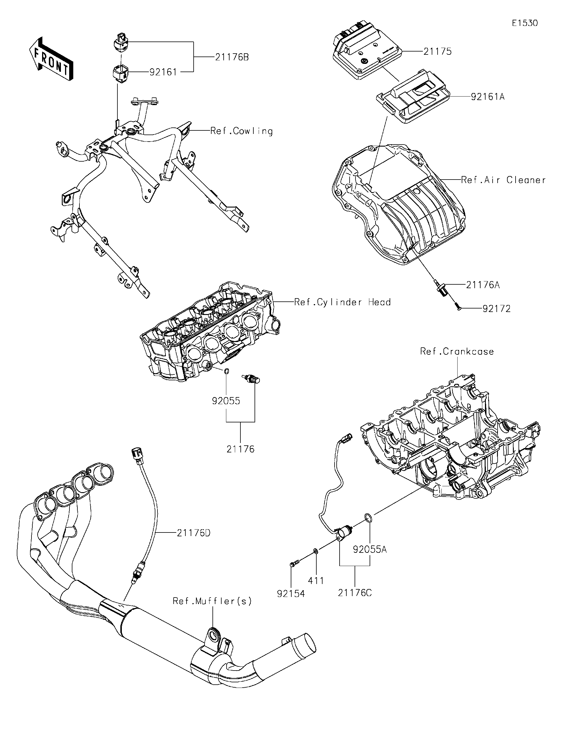 2025 Kawasaki Ninja ZX-4R ABS (ZX400PSFNL) Fuel Injection