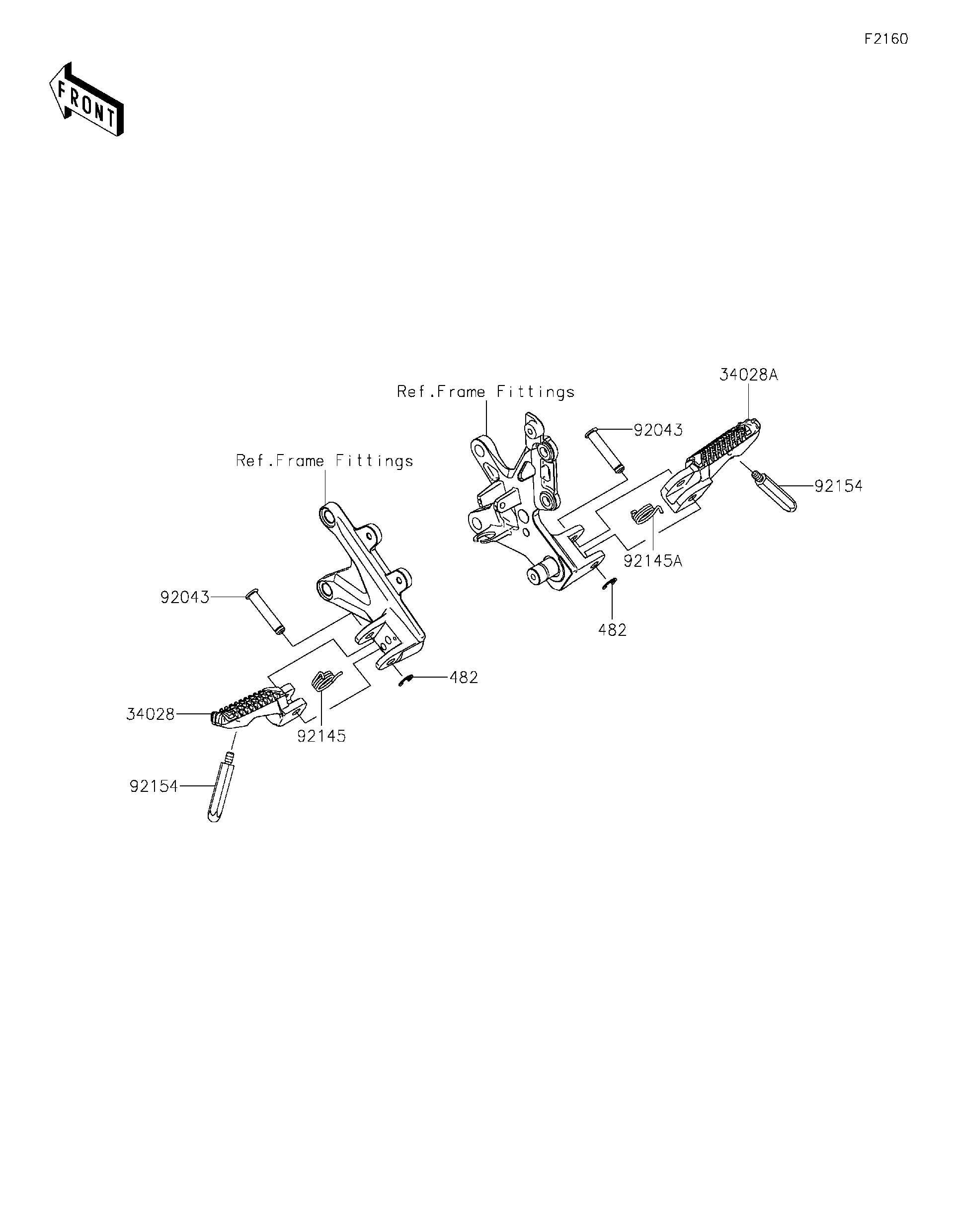 2025 Kawasaki NINJA® ZX™-10RR ABS (ZX1002TSFNL) Footrests