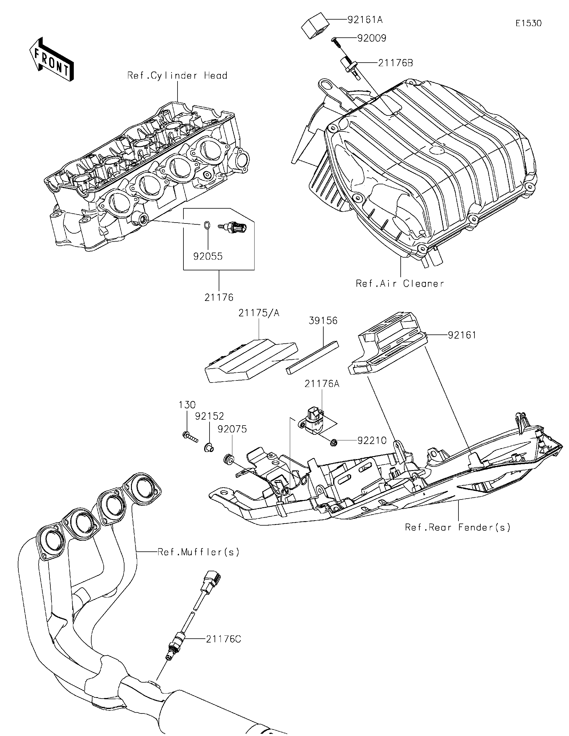 2024 Kawasaki Motorcycles Parts-Finder Diagrams | Pioneer