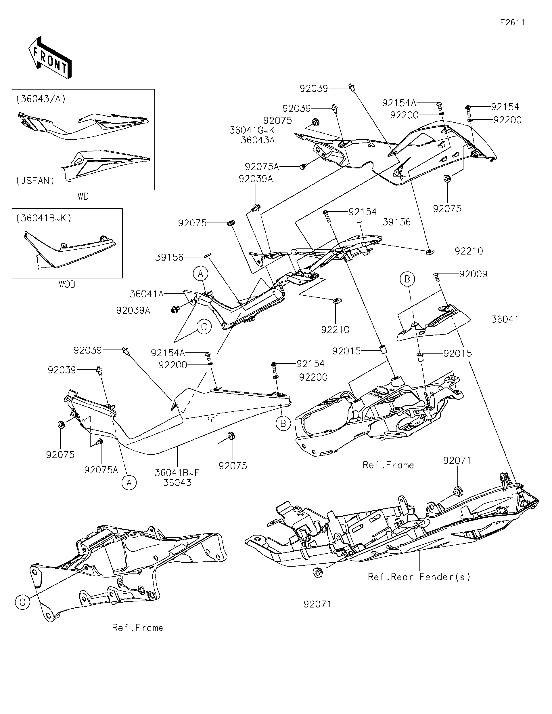 2025 Kawasaki Motorcycles Parts-Finder Diagrams | Rocky
