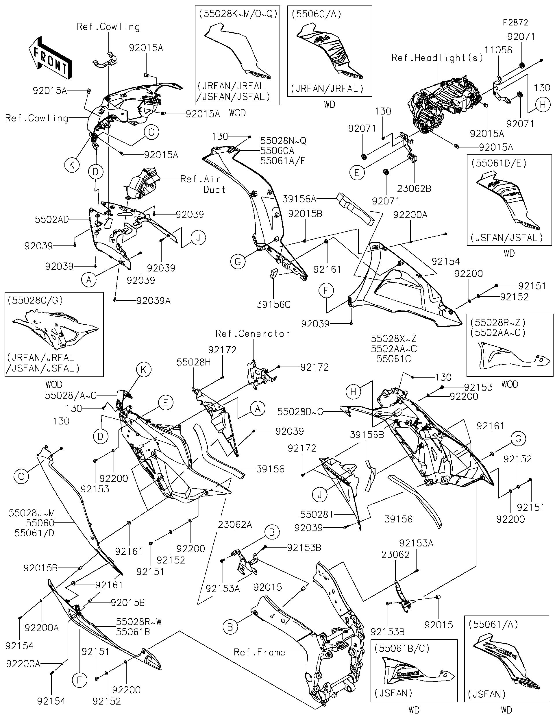 hashunayuページ 2025 Kawasaki Motorcycles Parts-Finder Diagrams | Cities