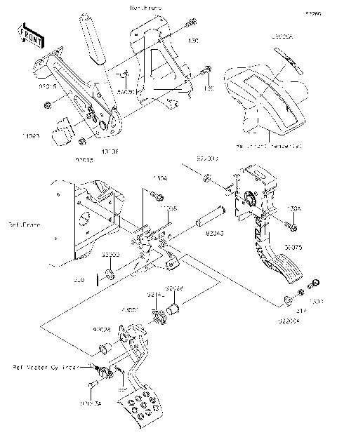 Brake Pedal/Throttle Lever
