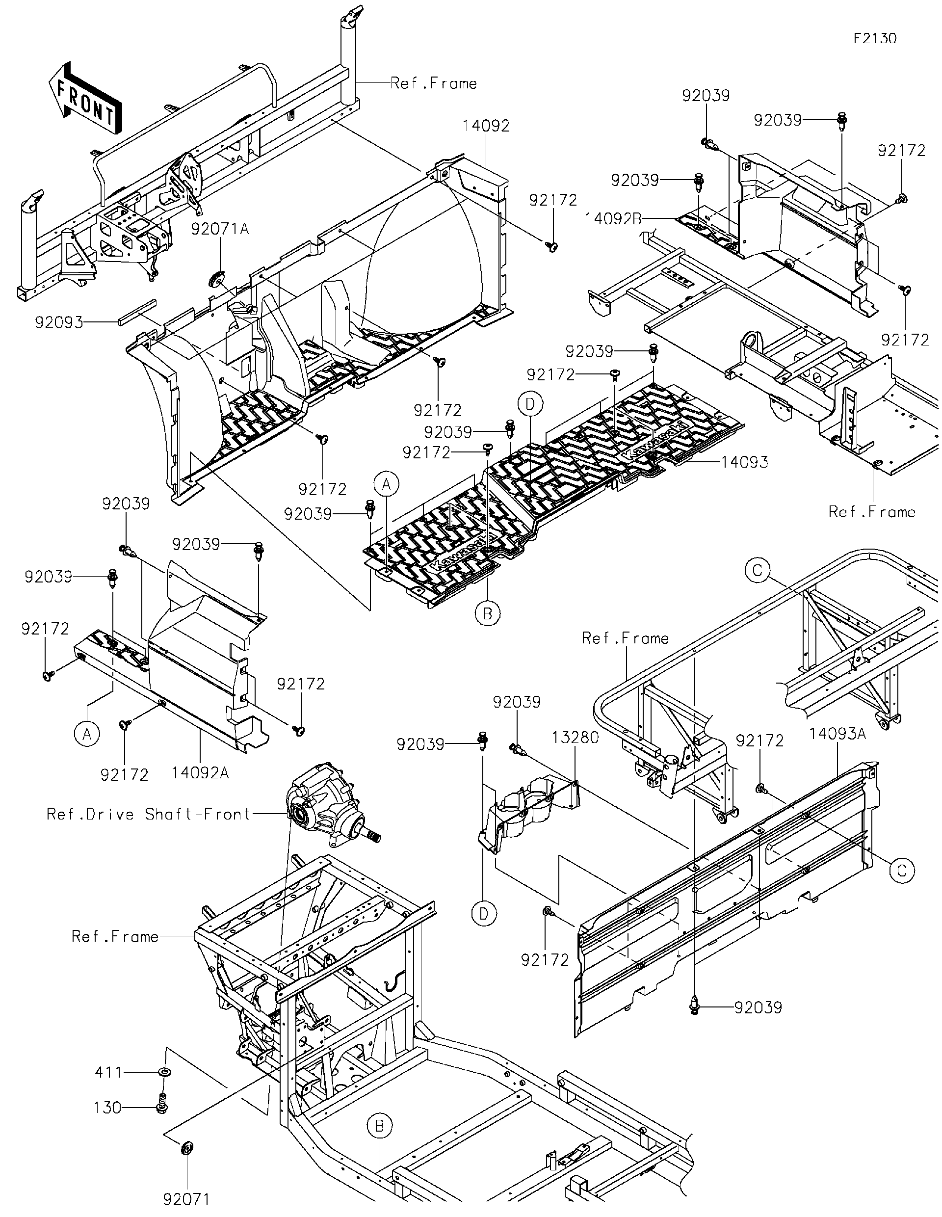 2025 Kawasaki Utility Vehicles Parts-Finder Diagrams | Team