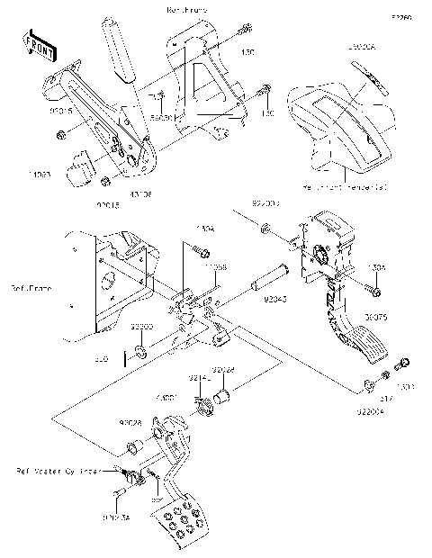 Brake Pedal/Throttle Lever