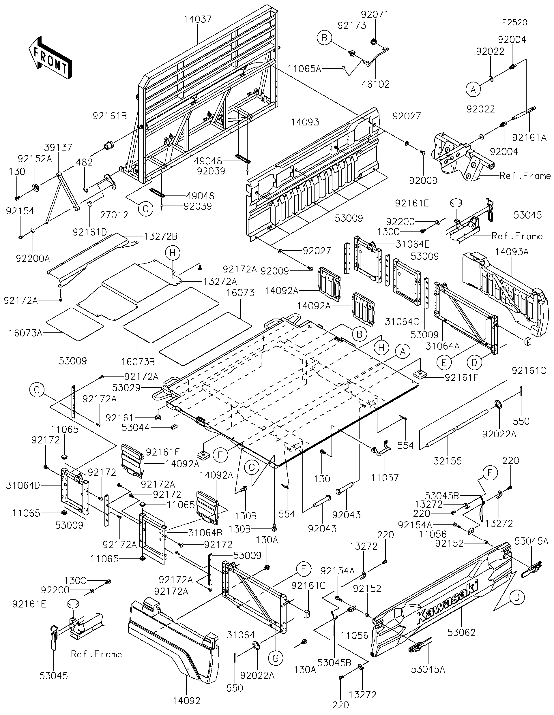 2026 Kawasaki Utility Vehicles Parts-Finder Diagrams | Montana
