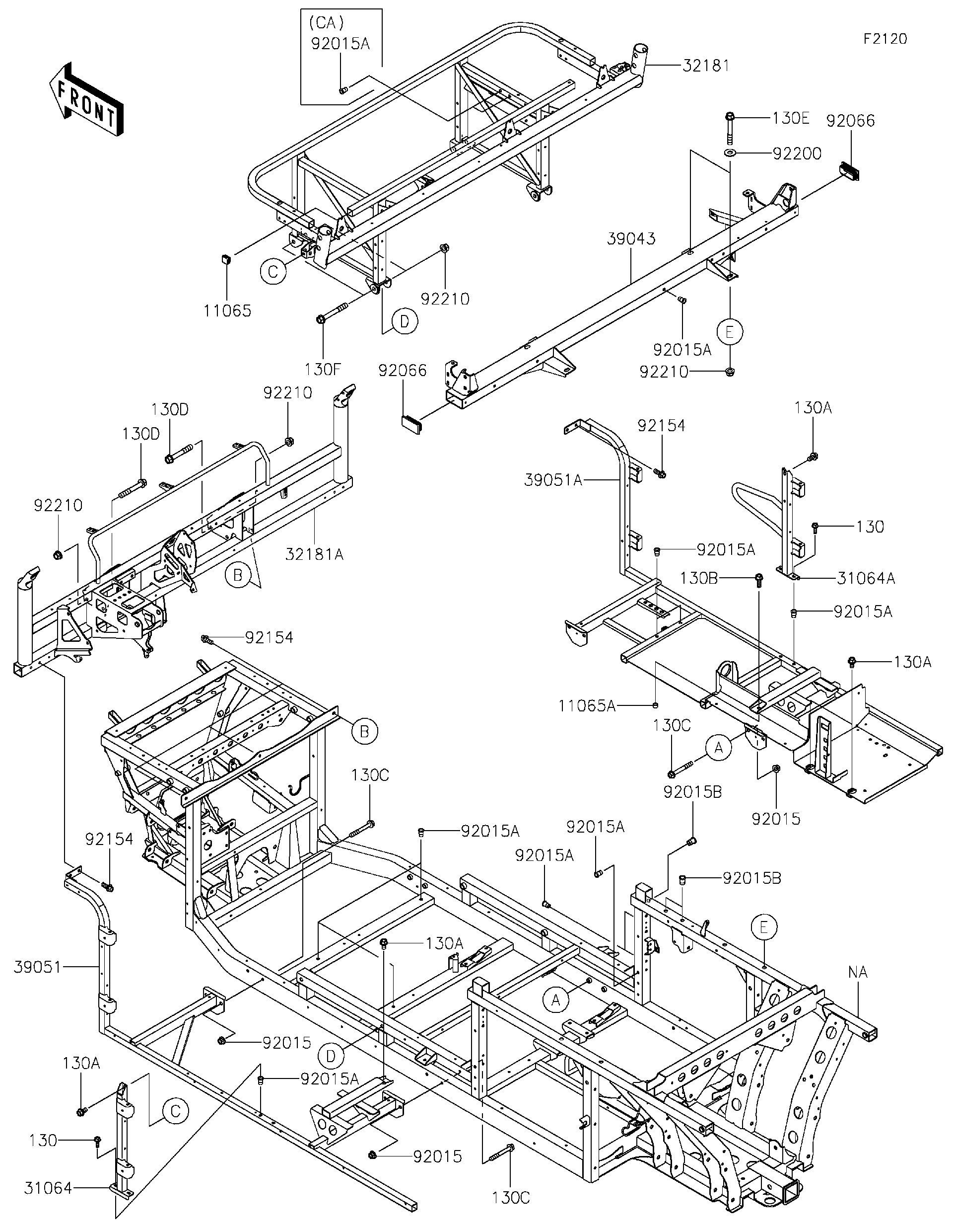 Ksページ 2024 Kawasaki Utility Vehicles Parts-Finder Diagrams | Texas