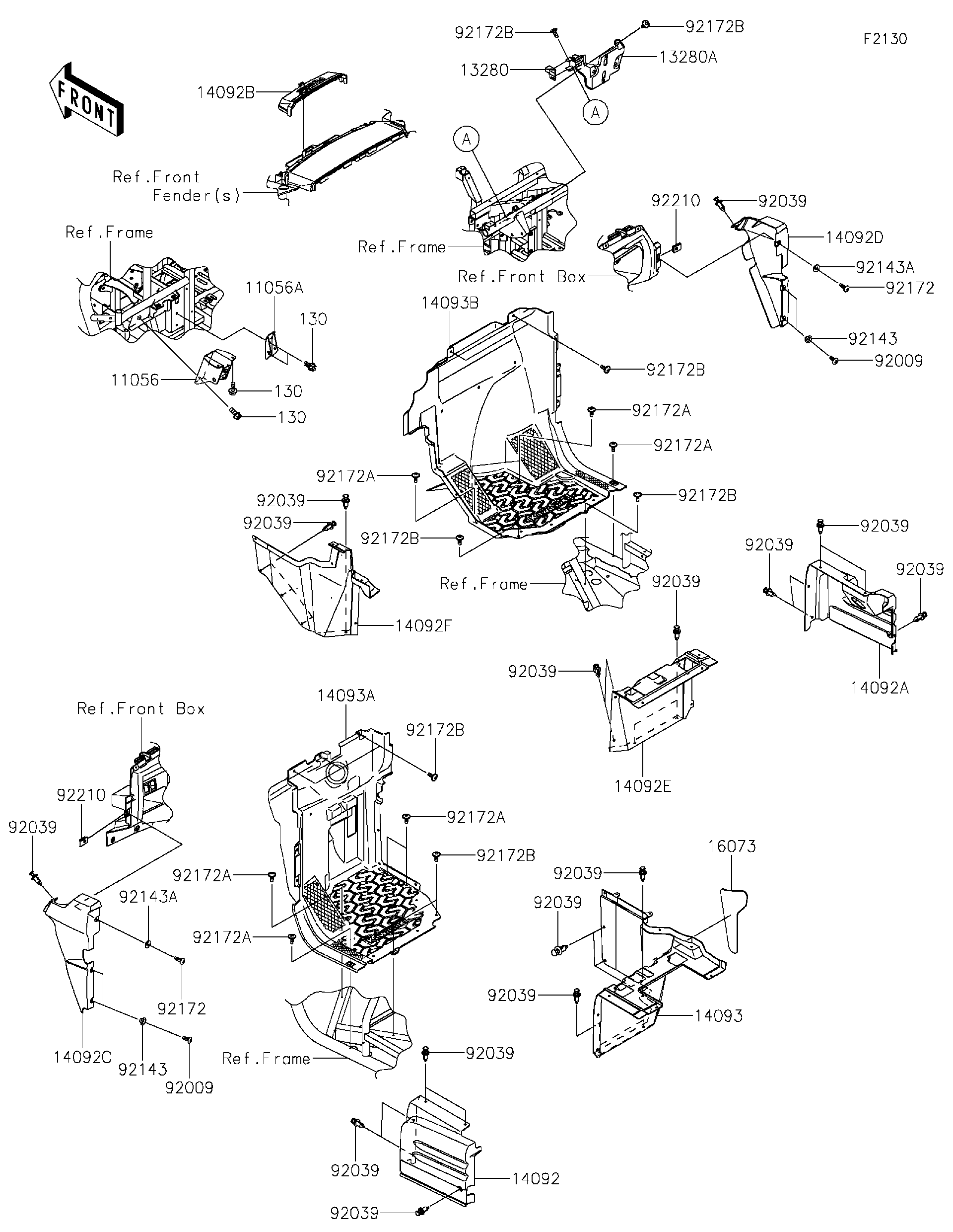 2024 Kawasaki Teryx4™ S LE (KRT800JRFAN) Frame Fittings