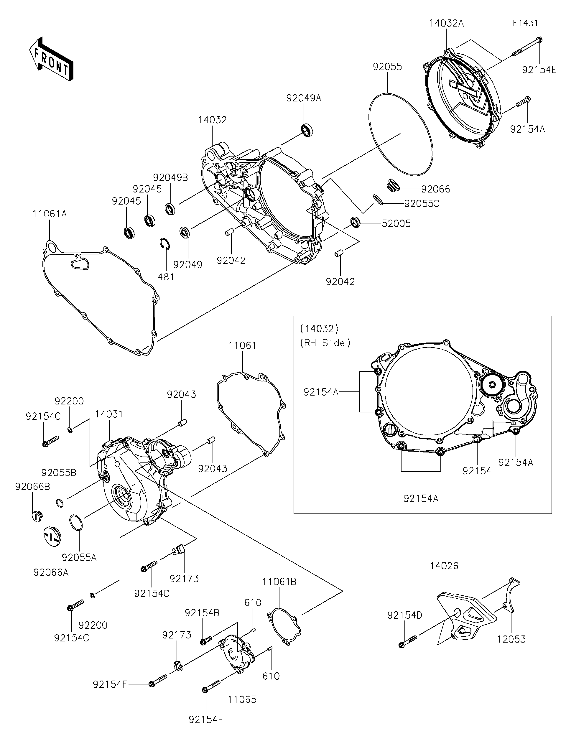 ７３４ページ 2024 Kawasaki Motorcycles Parts-Finder Diagrams | Pioneer