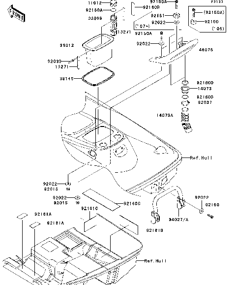 Hull Rear Fittings