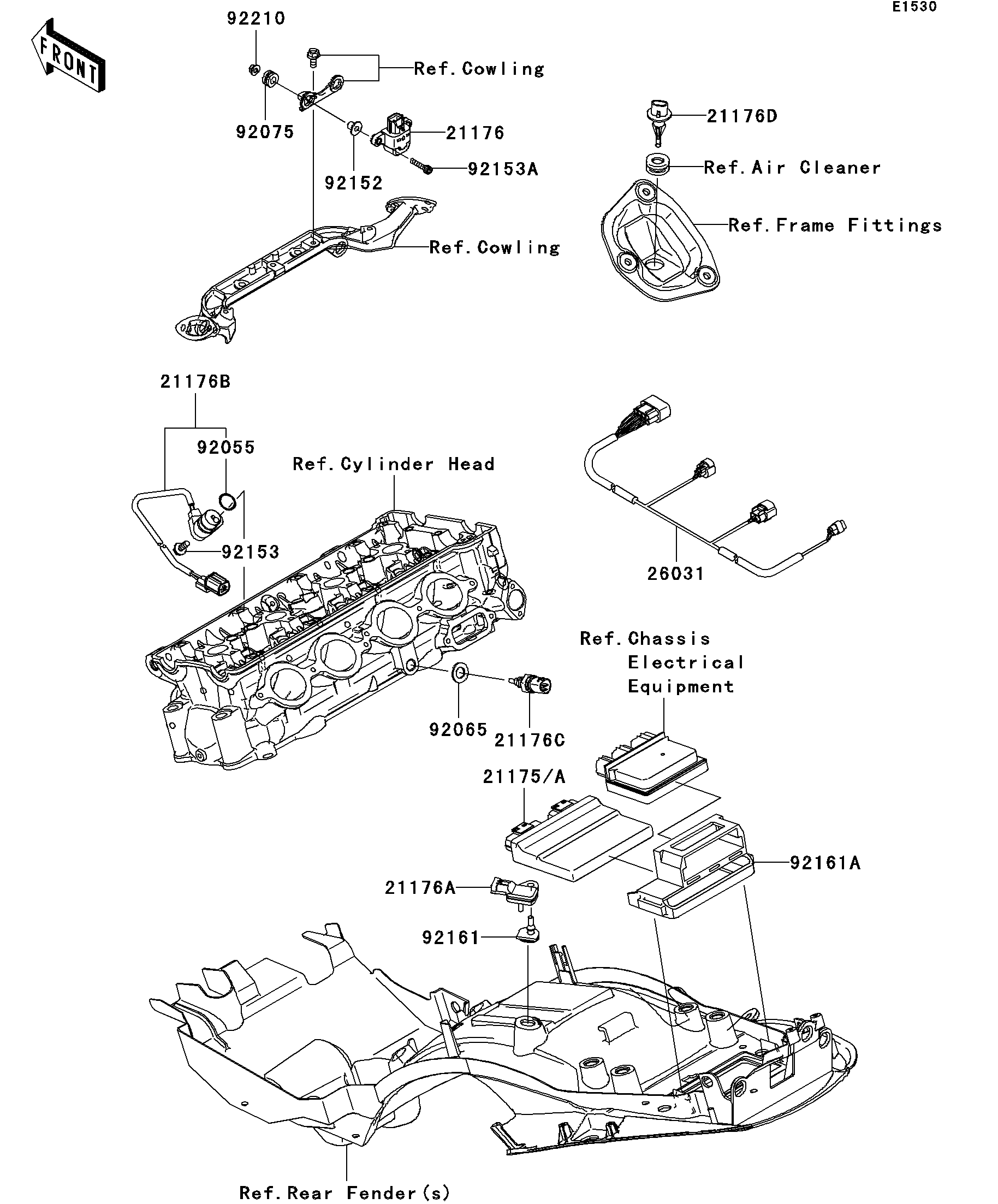 2006 Kawasaki Ninja® ZX™-14 (ZX1400A6F) Fuel Injection
