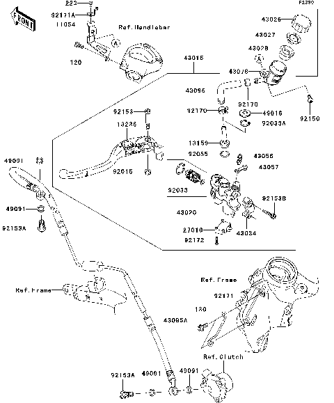 あん① 2007 Kawasaki Ninja® ZX™-14 (ZX1400A7FA) Motorcycles Parts
