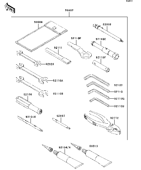 あん① 2007 Kawasaki Ninja® ZX™-14 (ZX1400A7FA) Motorcycles Parts
