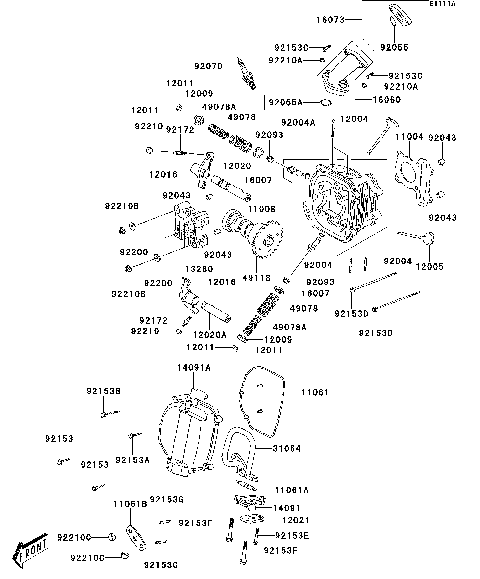 Cylinder Head(A8F-ABF)