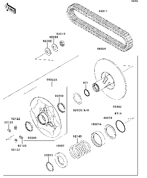 Driven Converter/Drive Belt