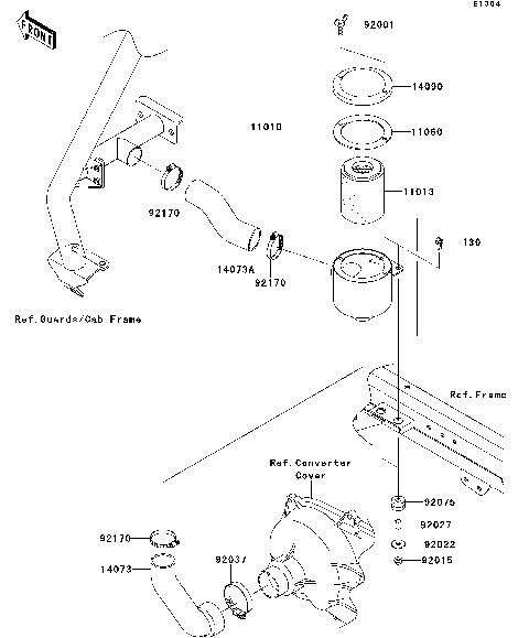 Air Cleaner-Belt Converter(G9F/GAF)