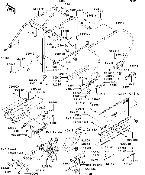 Guards/Cab Frame(G9F-GCF)