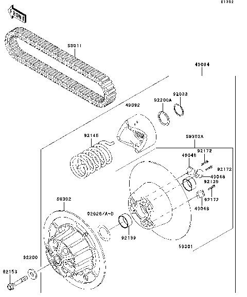 Driven Converter/Drive Belt