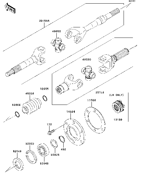 Drive Shaft-Rear