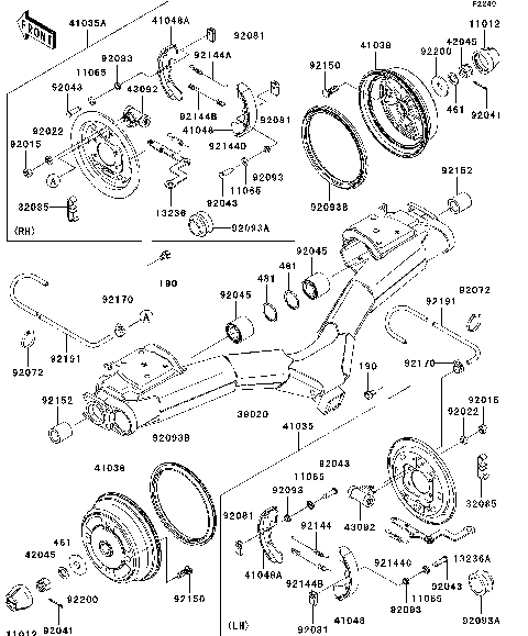 Rear Hubs/Brakes