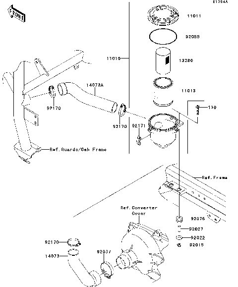 Air Cleaner-Belt Converter(FBF-FDF)