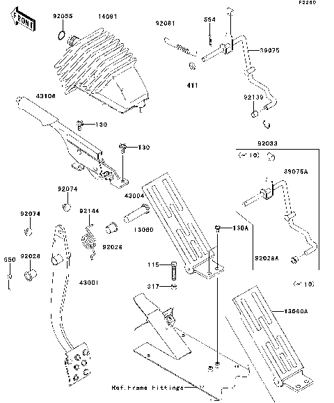 Brake Pedal/Throttle Lever
