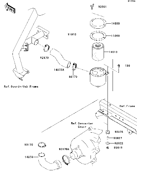 Air Cleaner-Belt Converter(S9F/SAF)