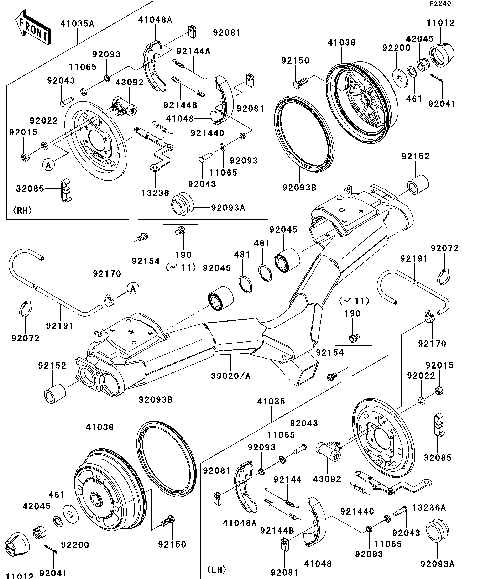 Rear Hubs/Brakes