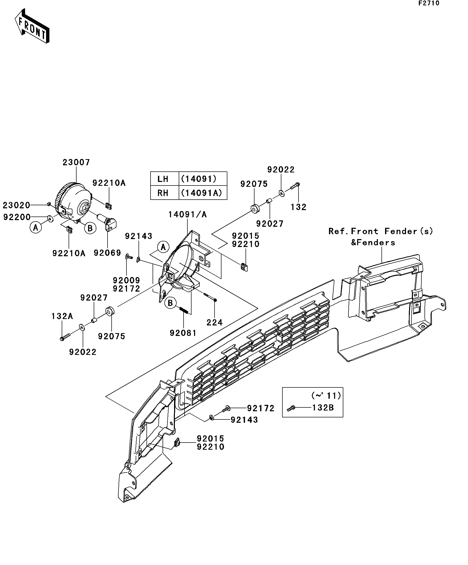 2012 Kawasaki Utility Vehicles Parts-Finder Diagrams | Texas
