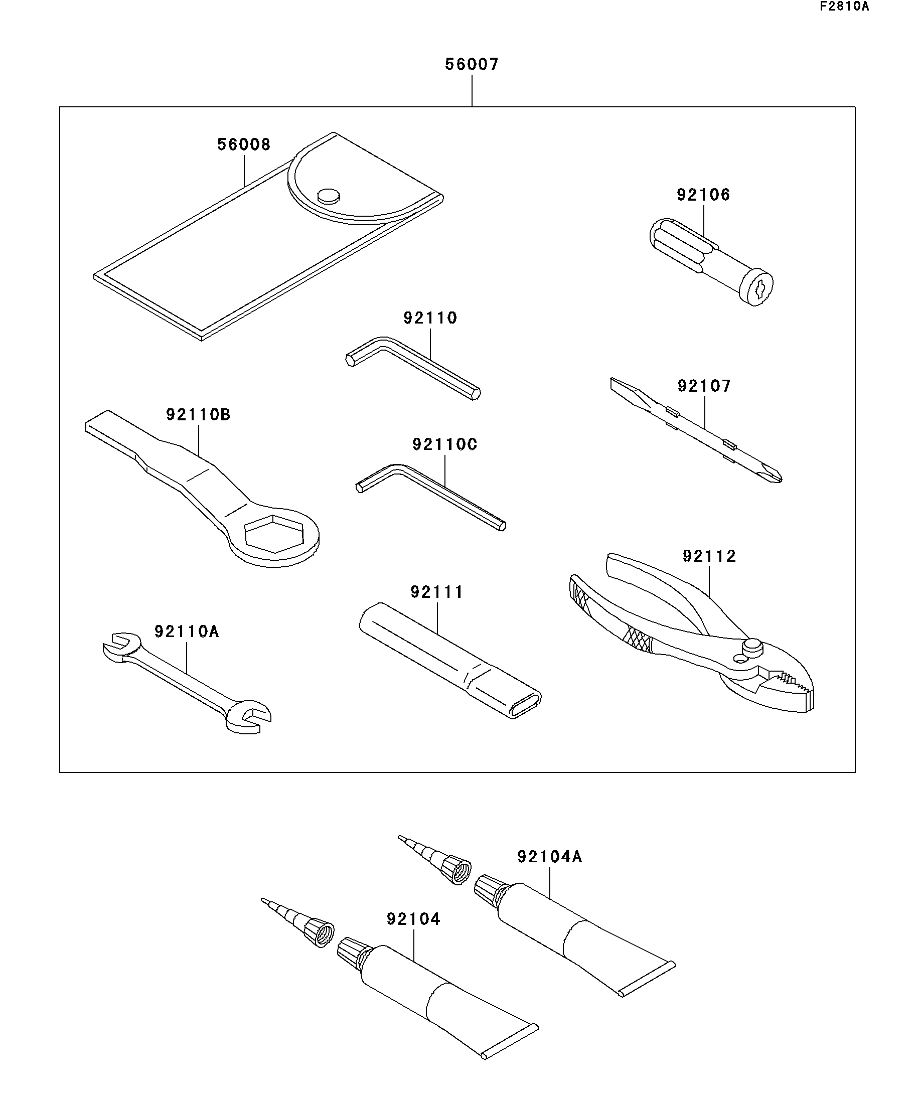 Renページ Kawasaki Motorcycle 1990 OEM Parts Diagram for Generator