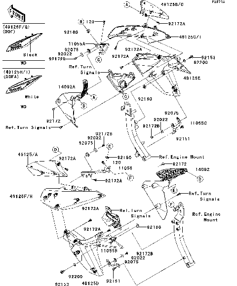 Cowling(Center)(DDF/DDFA)