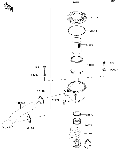 Air Cleaner-Belt Converter
