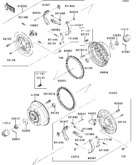 Front Hubs/Brakes
