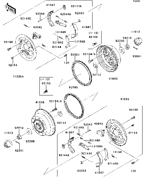Rear Hubs/Brakes