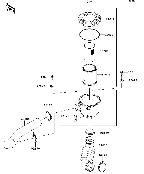 Air Cleaner-Belt Converter