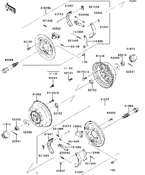Front Hubs/Brakes