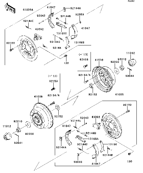 Rear Hubs/Brakes