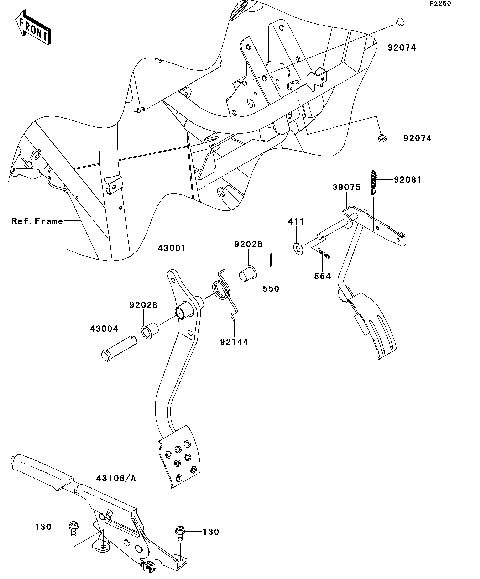 Brake Pedal/Throttle Lever
