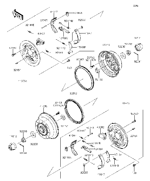 Rear Hubs/Brakes