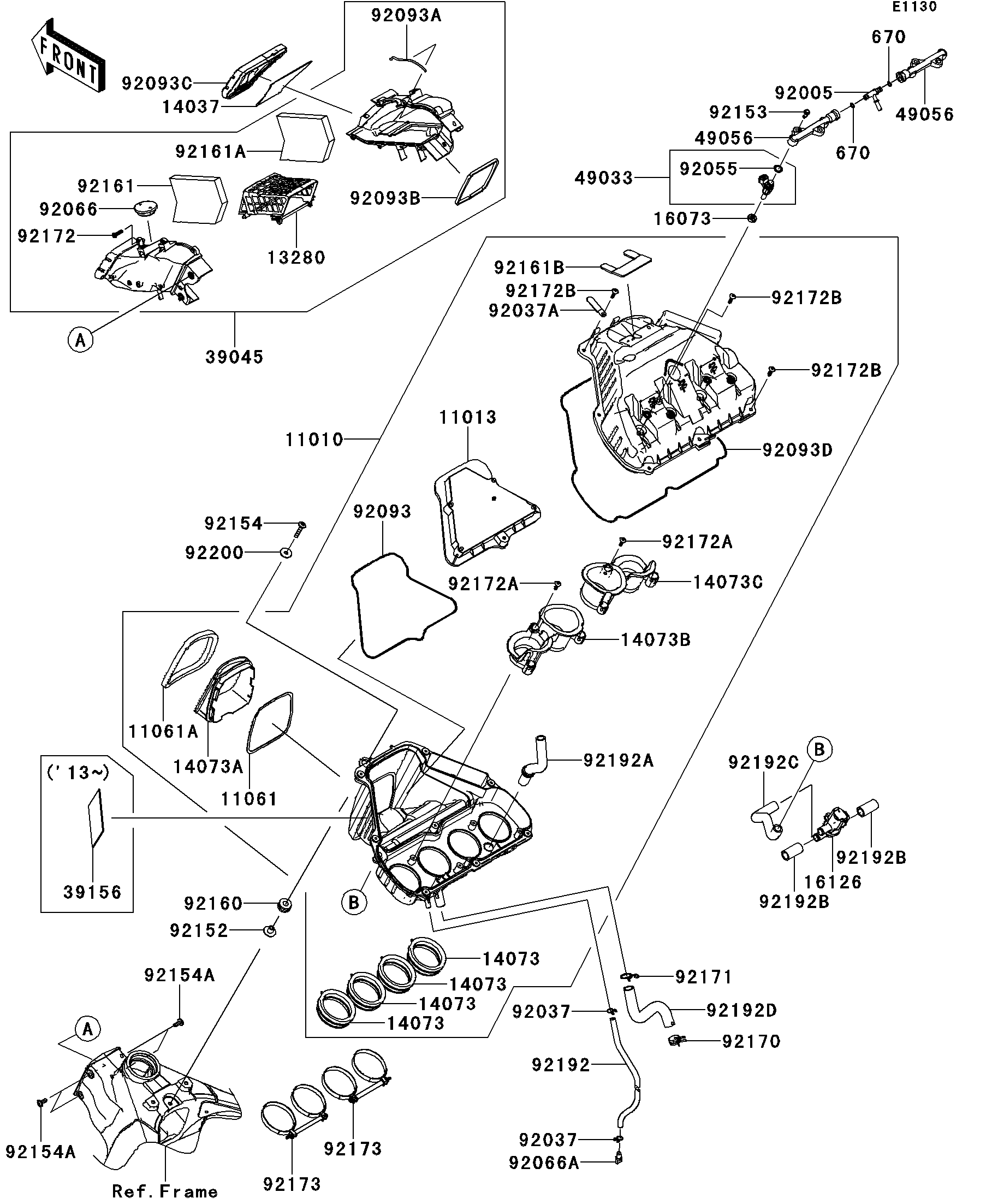 sa様 Fit KAWASAKI ZN1100 ZX600 ZX750 ZX900 FRONT FORK SEAL SET **sa3989