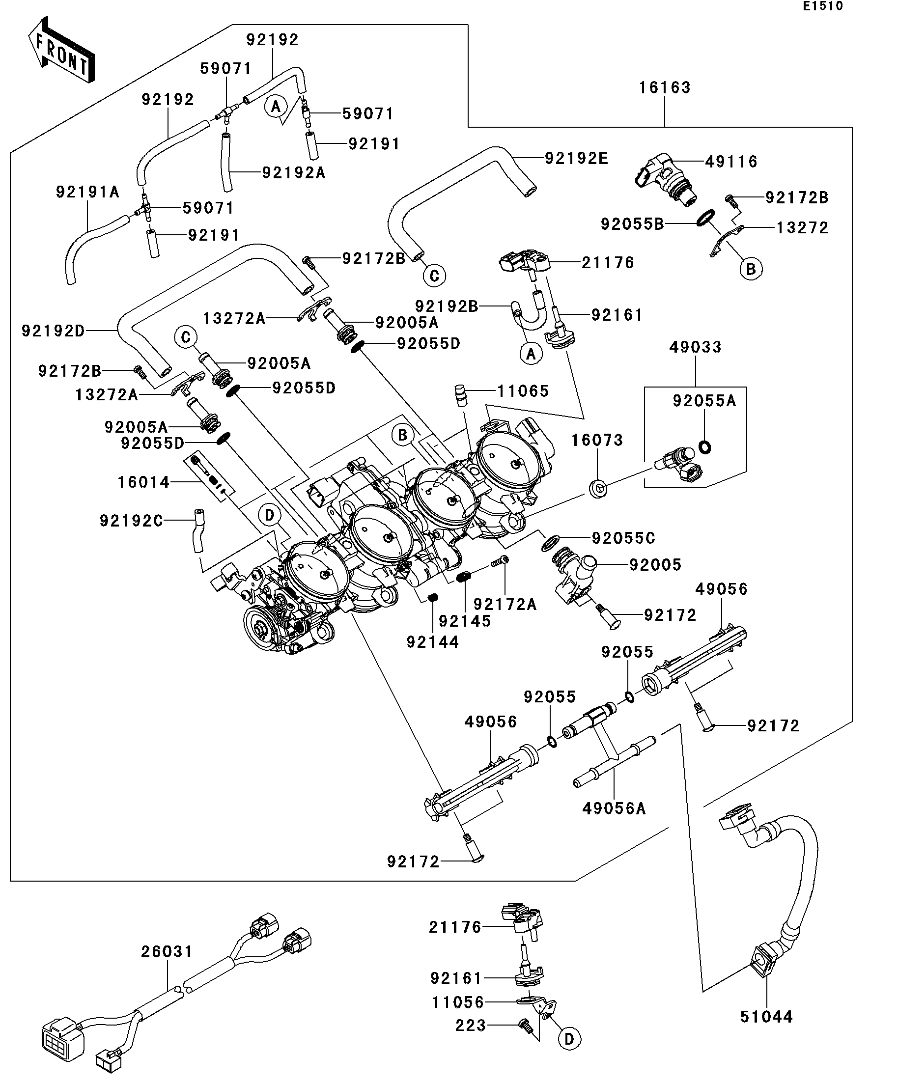 2012 Kawasaki Motorcycles Parts-Finder Diagrams in Palmer MA