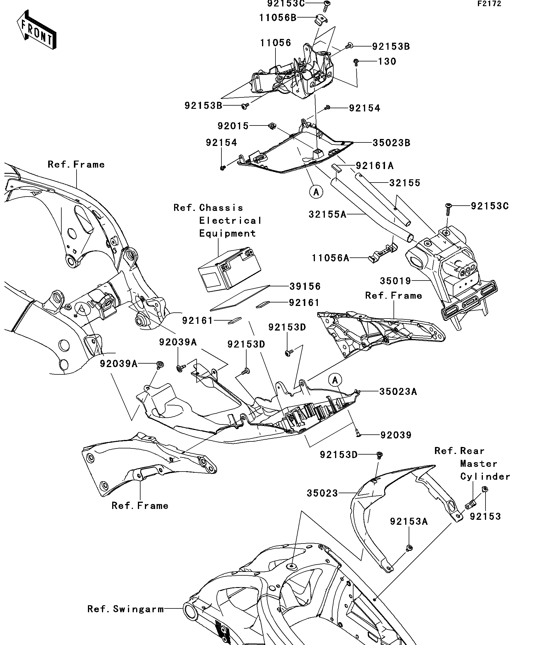 その他 Fgcvvvvvvvvvv Kawasaki Motorcycle 1999 OEM Parts Diagram for Starter Motor